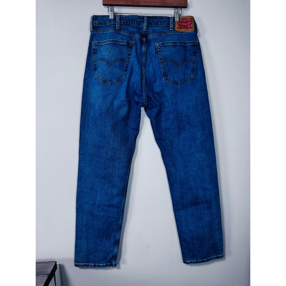 Levi Strauss 505 Mens Jeans 36 x 33 Medium Wash Straight Leg Denim Pants‎ - Picture 9 of 9
